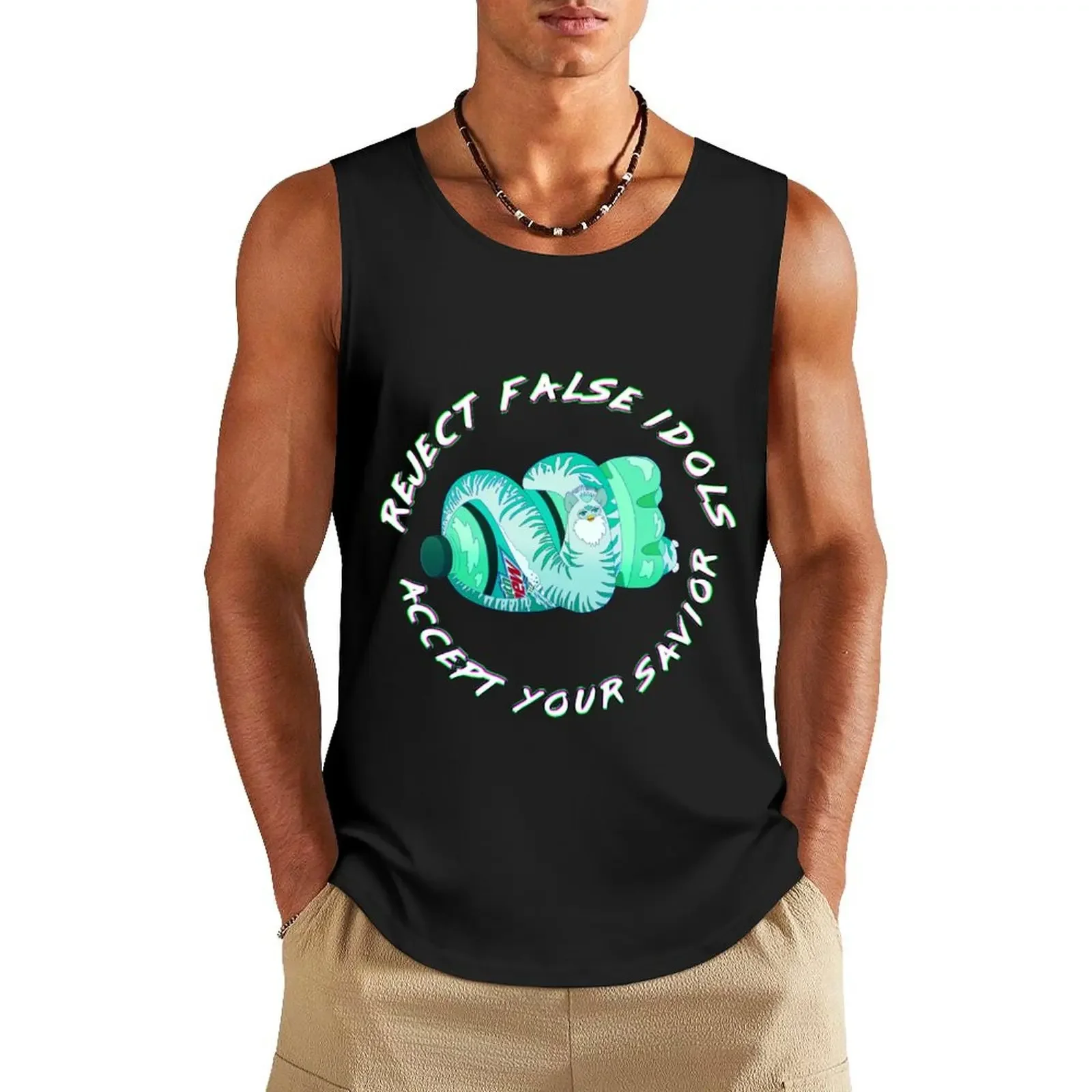 

Baja Blast Furby Tank Top basketball Men's gym muscle t-shirt quick-drying t-shirt