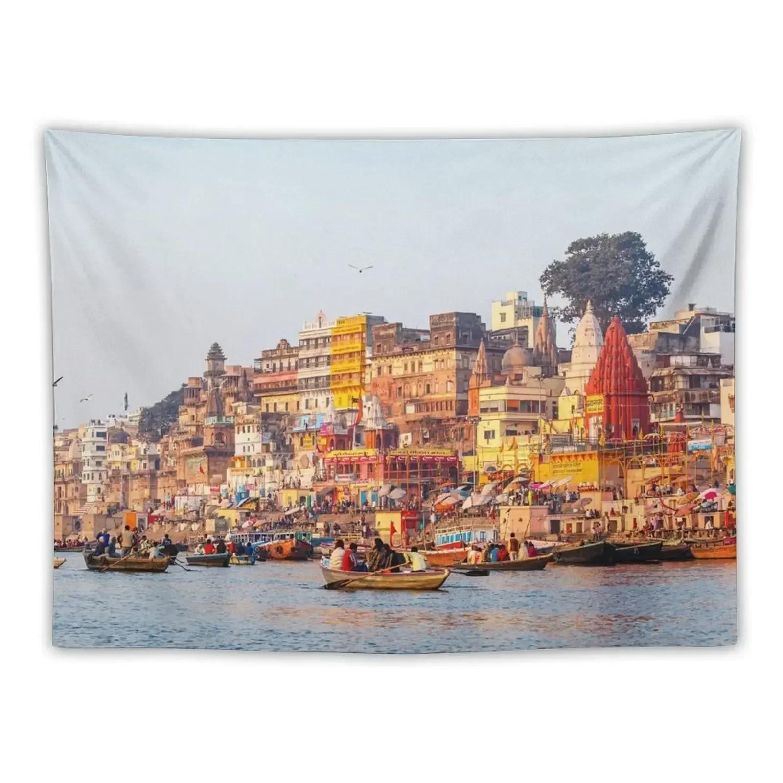 

Varanasi Ghats Tapestry Room Decoration Accessories Aesthetic Home Decor Room Decor Aesthetic Custom Tapestry