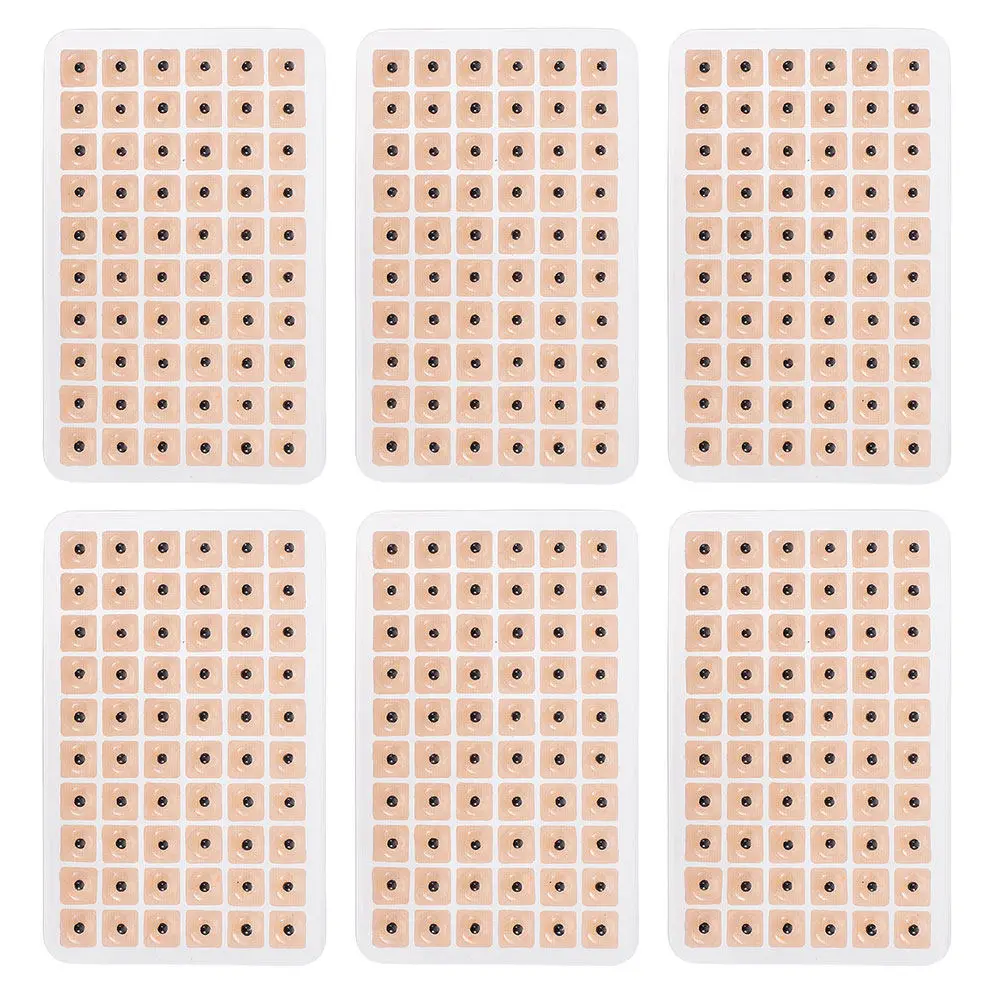 

20 листов патчей для акупрессуры ушей с бусинами для снятия стресса и облегчения боли, наклейки для ушей, инструменты для самопомощи и лечения