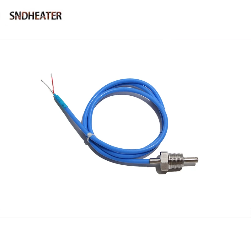 SNDHEATER-NTC 10k熱電対、スレッド温度センサープローブ、6x15mmシリコンワイヤー、1m 260度、dn8、dn10、dn15、dn20、dn25