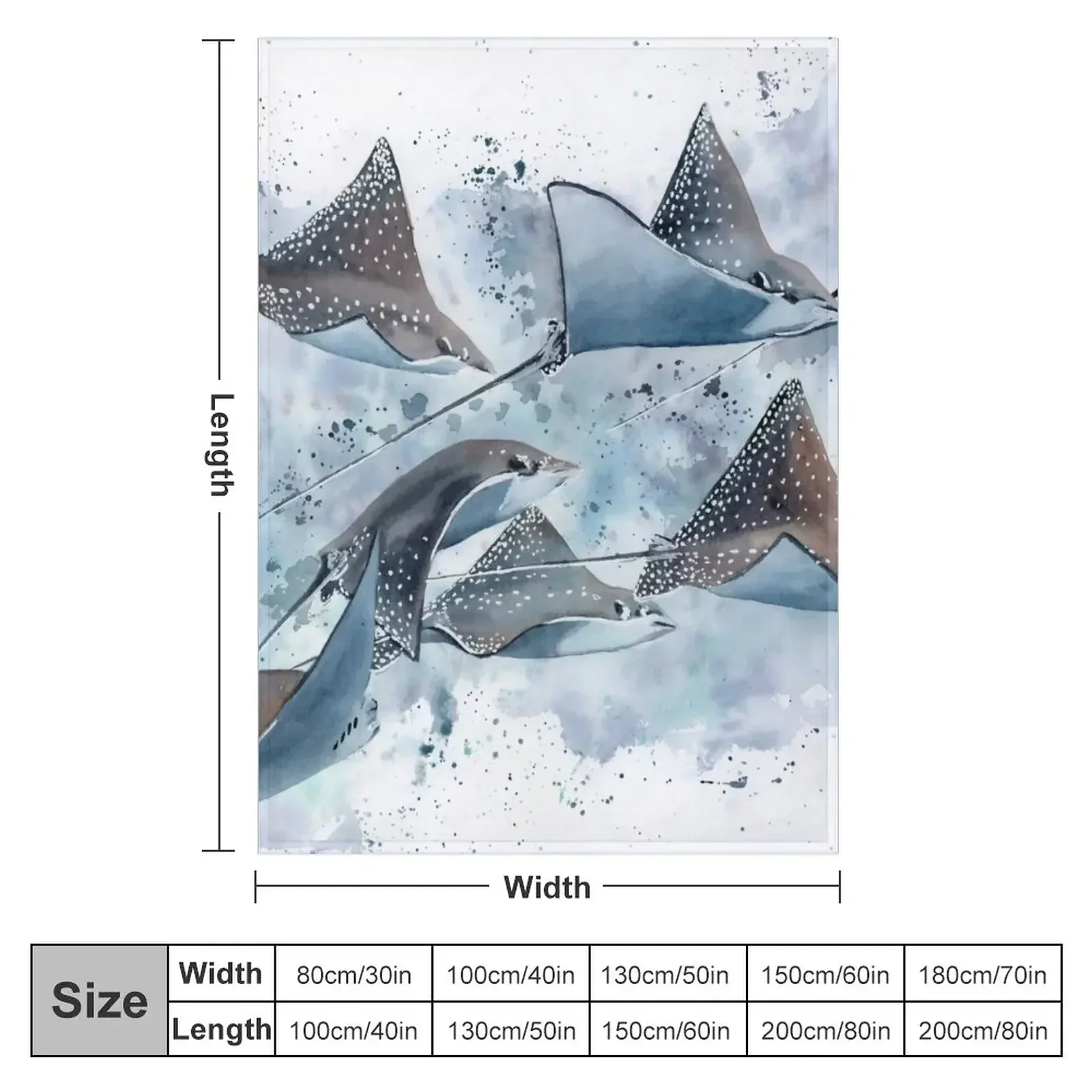 Fever Flight - Stingrays Throw Blanket anime Bed covers Heavy Retros warm winter Decorative Sofas Blankets