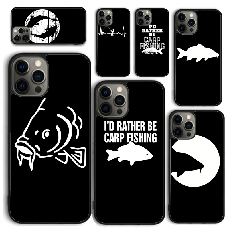 

CARP FISHING FISH Printed Phone Case for iPhone 17 Air 16 Coque 15 14 12 13 PLUS 11 PRO MAX Back Cover Fundas Shell