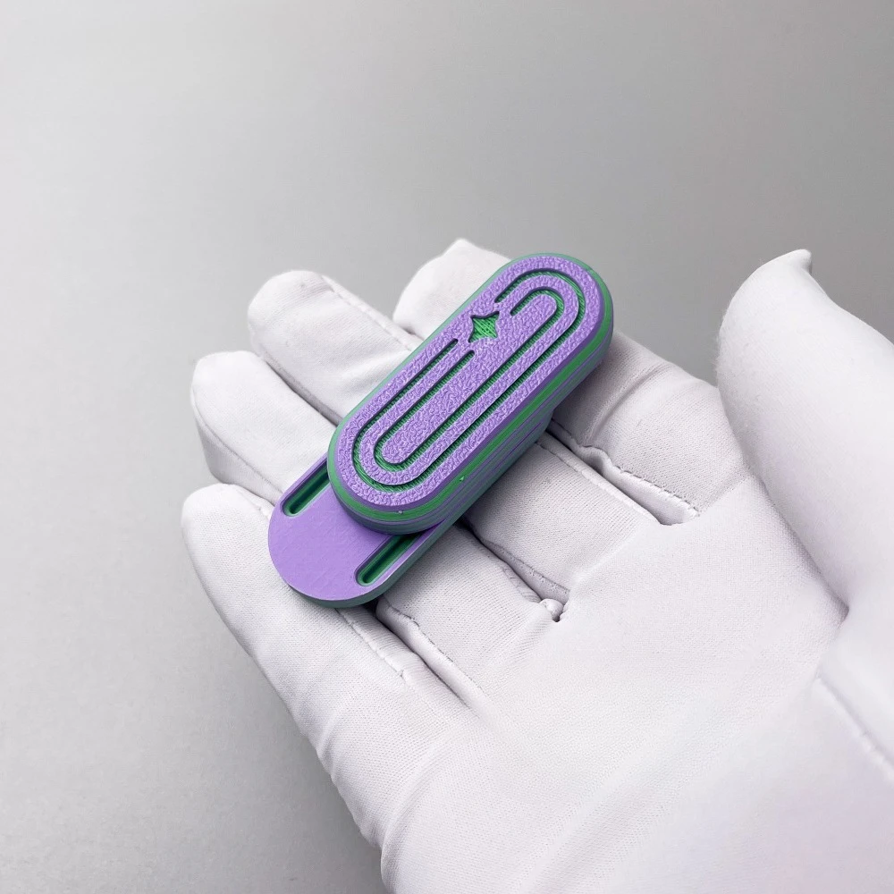 KEYI EDC 3D Printed Dense Scale Mechanical Clicky Push-Button Finger Fidget Toy for Stress Relief
