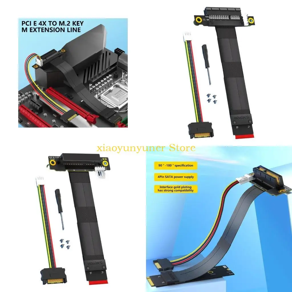 p9jb-pcie-4x-a-m2-m-cable-extension-tarjeta-grafica-elevadores-tarjeta-adaptadora-reemplazar