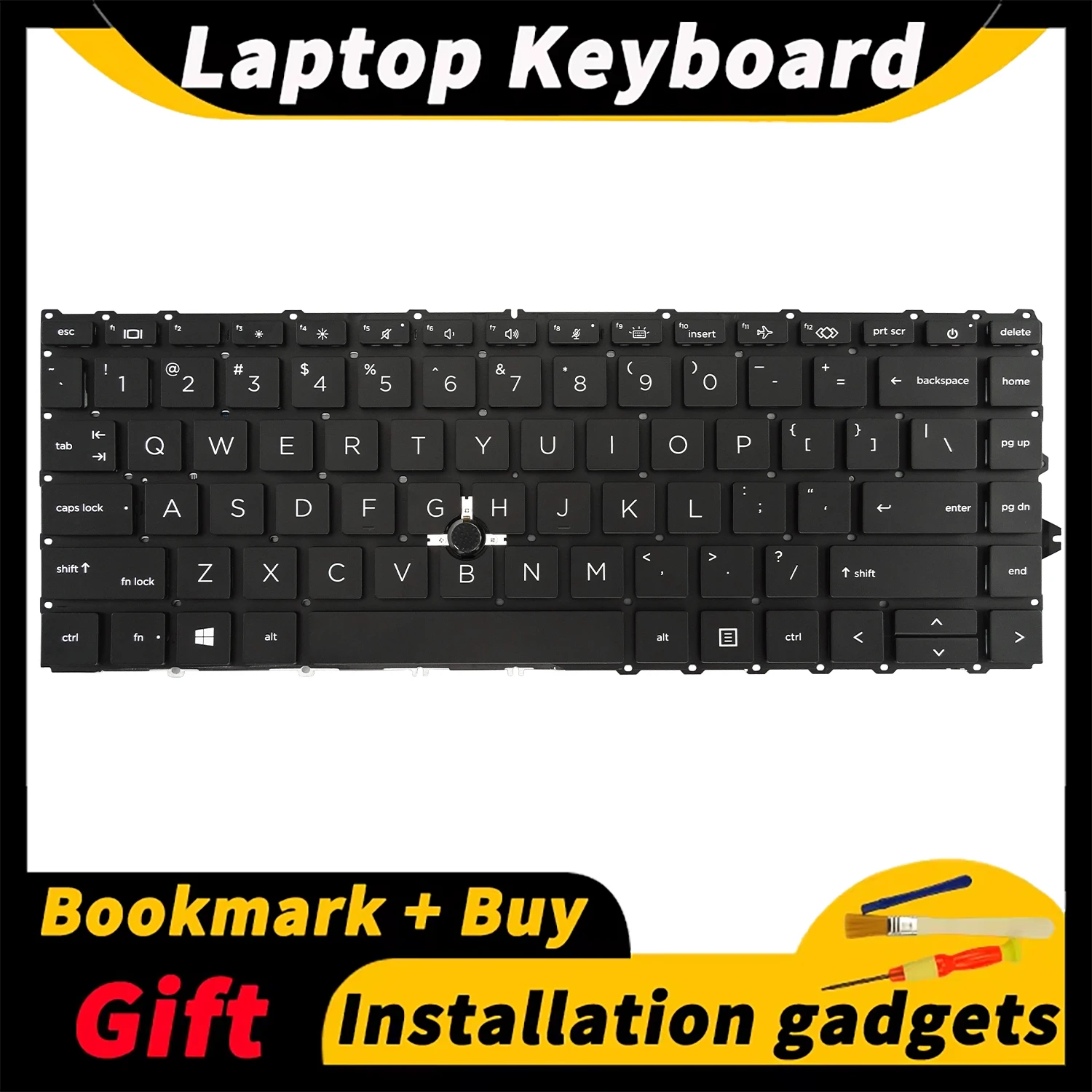 

Suitable for HP EliteBook 840 G7/845 G7/840 G8 laptop keyboard with backlit US layout replacement keyboard