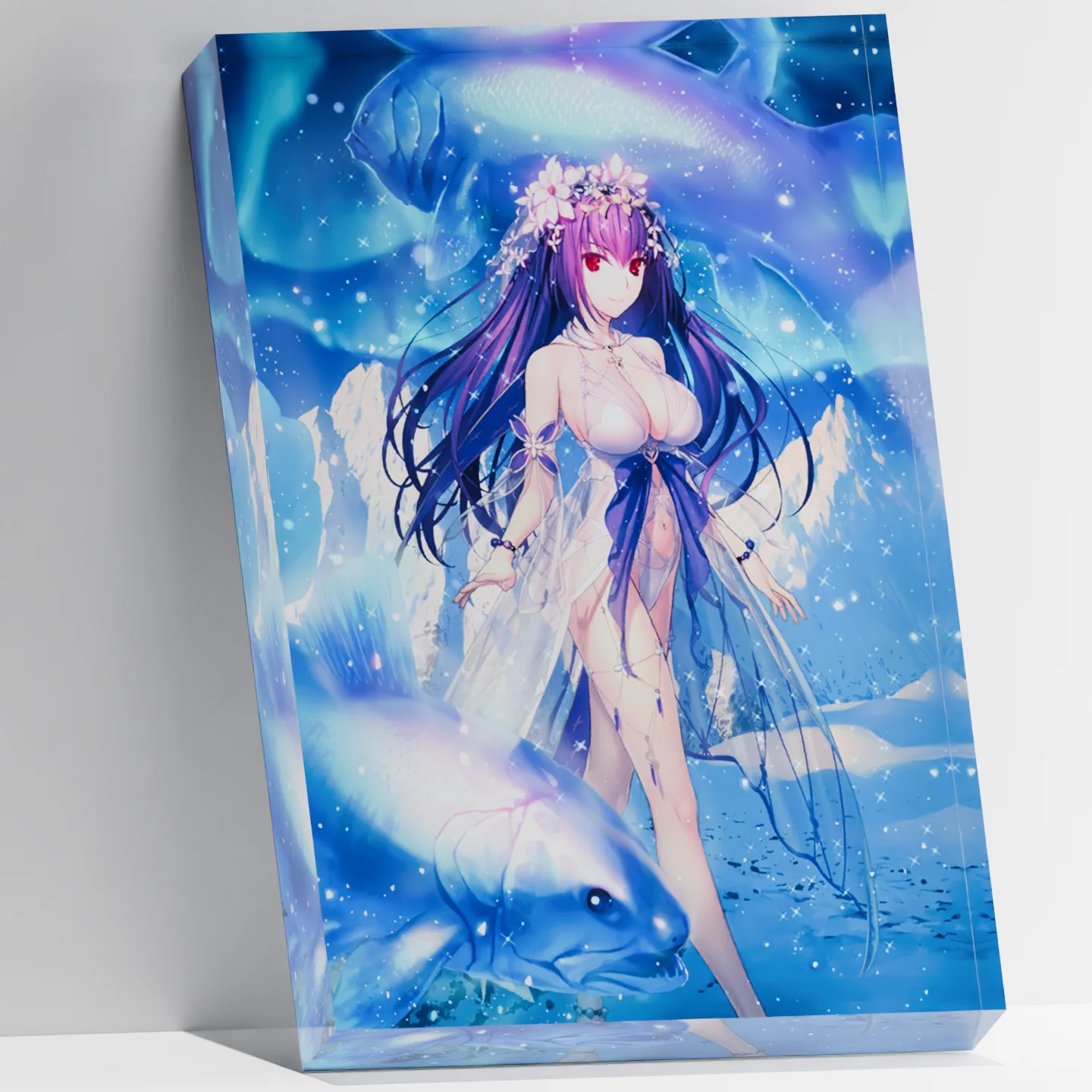 

Custom Acrylic Photo Block Fate Grand Order Scathach Skadi FGO Figure Stand Print Your Image Game Merch Gamer Desk Decor Gift