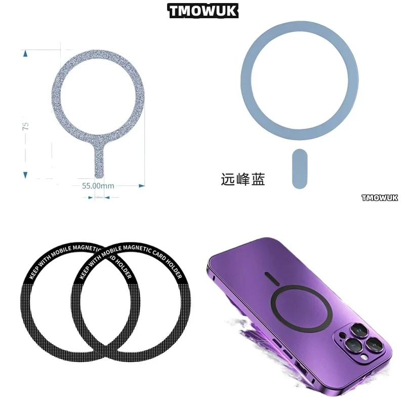 

For OnePlus 13 12 9 Ace 2 3 3V 2V Pro Nord For Magsafe - Magnetic Plate Ring Sticker Ideal For Wireless Charging