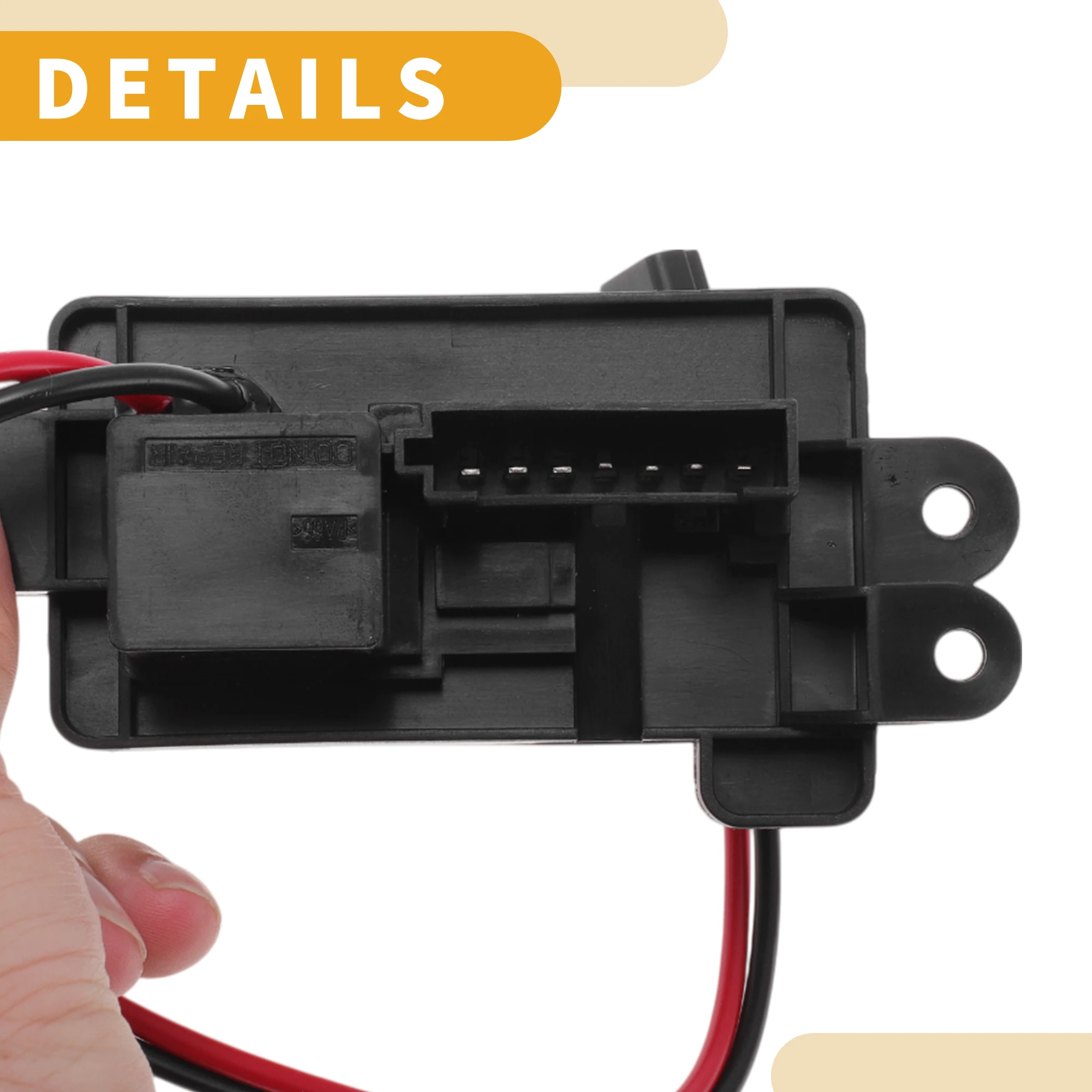 Resistor do motor do ventilador UXCELL HVAC No.89018604 para Chevrolet Trailblazer Plástico Metal