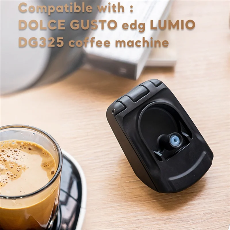 CMHI-Reusable Coffee Adapter For Dolce Gusto Lumio EDG325 Machine Capsule Transfer Refillable Coffee Powder Holder