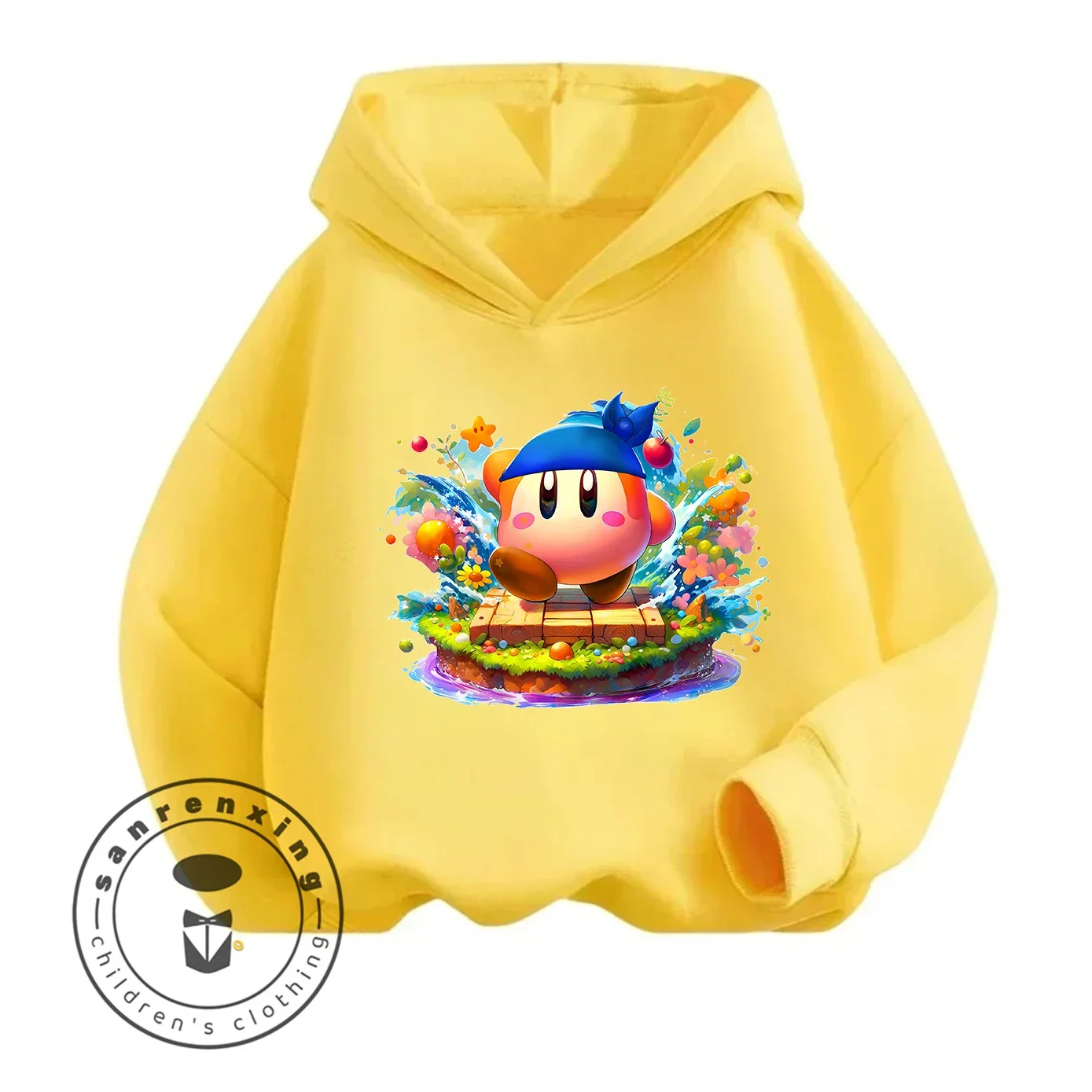 

Autumn Winter Kirby New 2026 Cartoon Print Hoodie Hot Selling For Kids Teenagers Boys Girls Fashion Casual Trendy