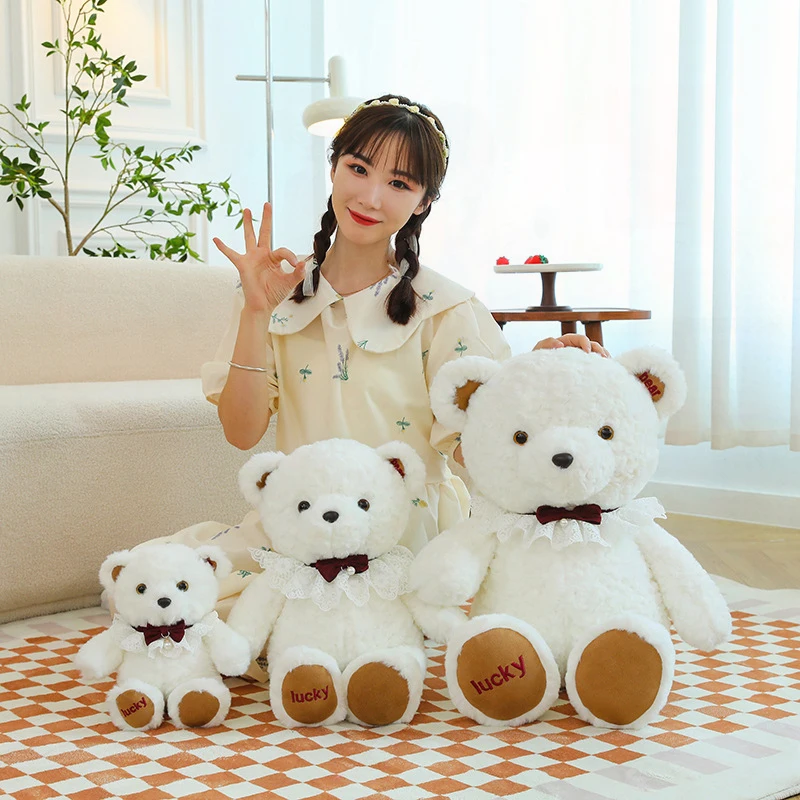 

Kawaii Plush Toy Teddy Bear Cute Stuffed Animal Doll for Kids Birthday Gift Soft Cuddly Bear Toy for Girls