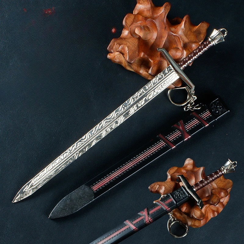 22 CM Gadżety do gier Miecz Zwycięstwa Model Broni Kolekcjonerskie Ozdoby na Biurko Kreatywne Prezenty Urodzinowe dla Przyjaciół Zabawka dla Chłopca