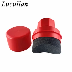Lucullan RED ABS 플라스틱 케이스, 육각 그립, 자동차 왁스 폼 어플리케이터-자동차 디테일링 스폰지, 타이어 샤인 드레싱