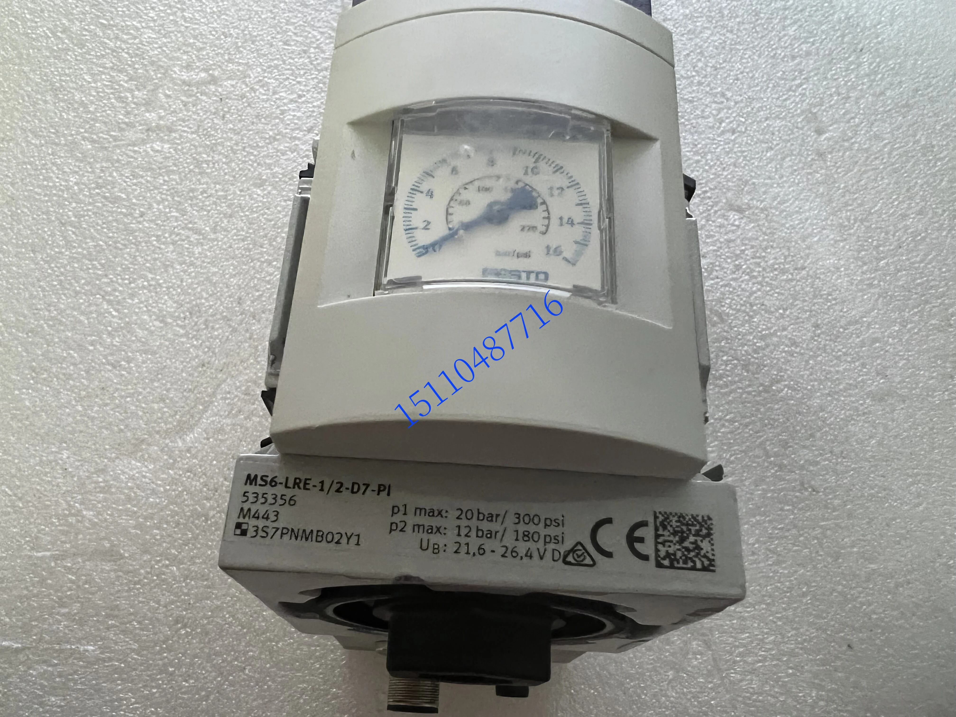 

FESTO Festo Pressure Reducing Valve MS6-LRE-1/2-D7-PI 535356 Is Sold In Stock.