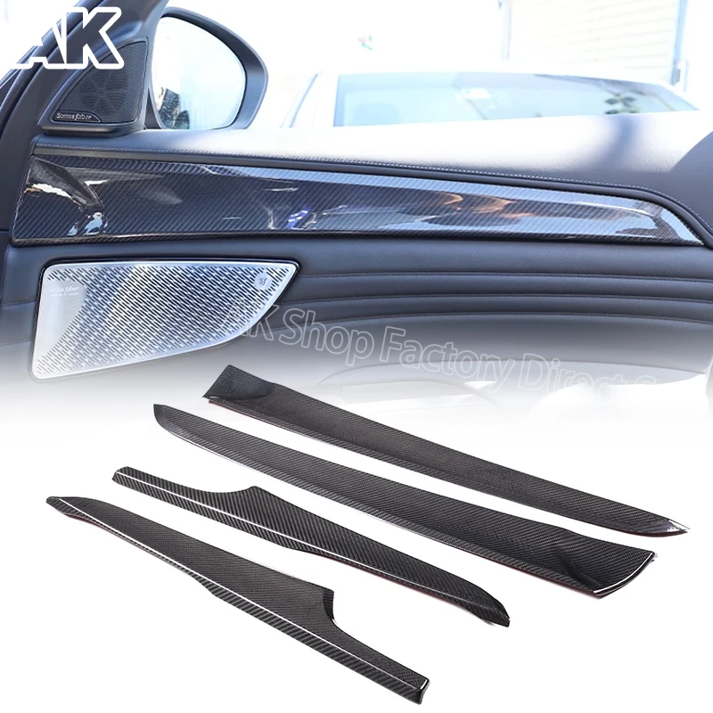 

Для Maserati Grecale 2022-2024 настоящее углеродное волокно, внутренняя дверная панель автомобиля, декоративная полоса, накладка, наклейка, аксессуары для интерьера