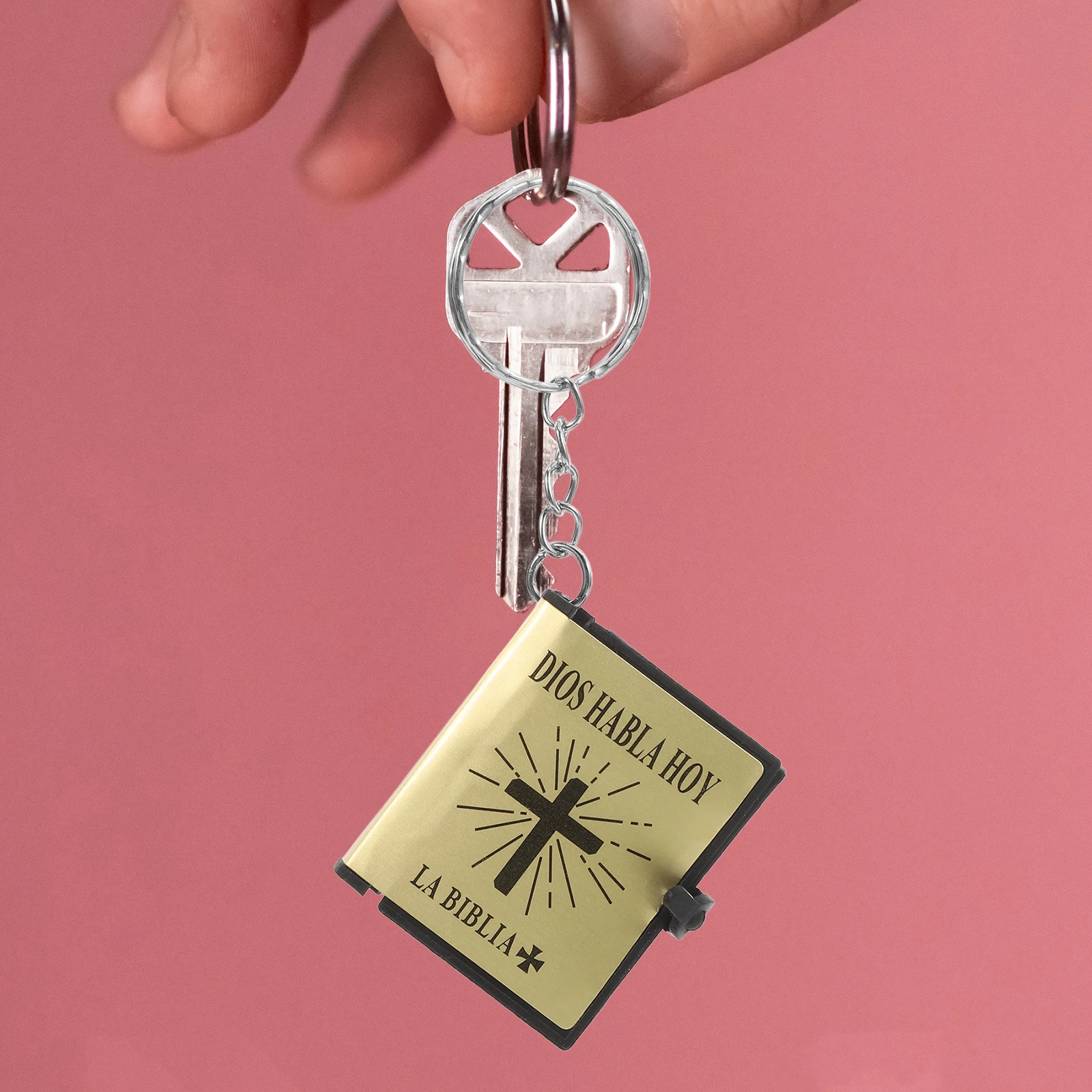 

12pcs Mini Bible Keychain Gold Bibles Book Verse Religious Gifts Nurse Presents Faith Symbolism Compact Portable Exquisite
