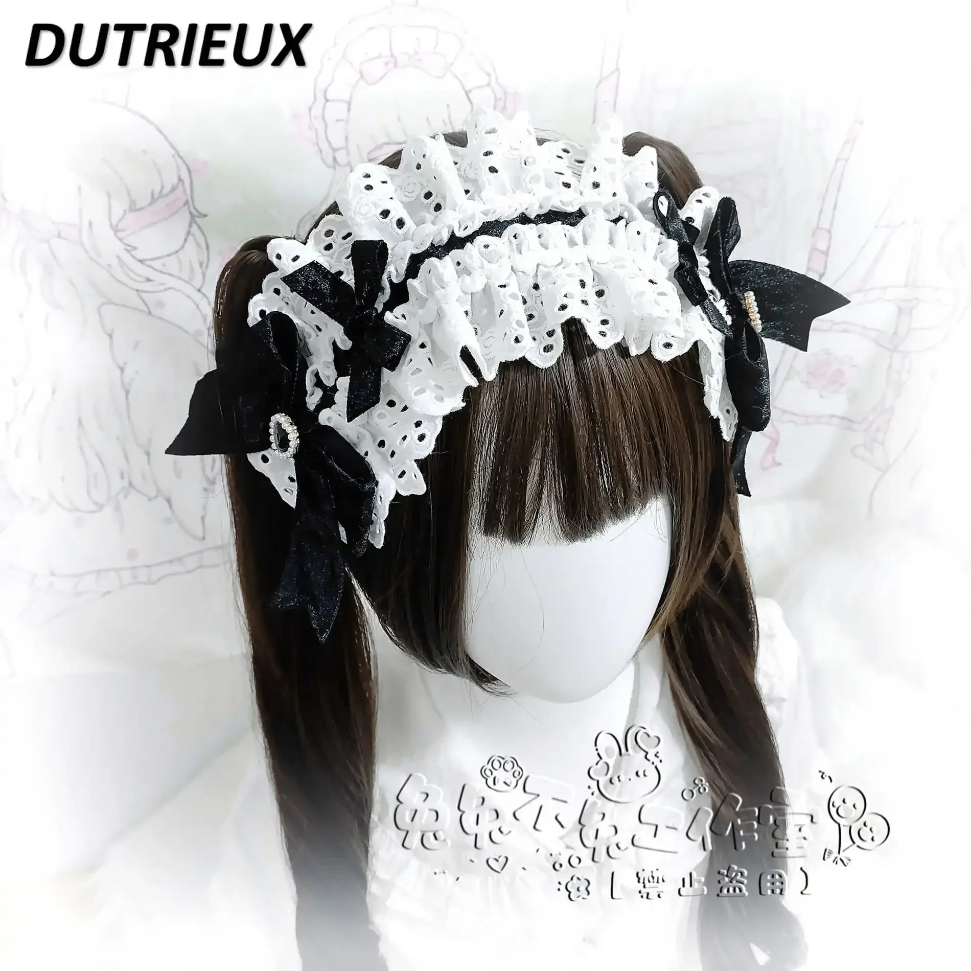 Handmade Hair Bands Fashion Headband Bow Hairpin Hand Sleeve Lolita Style New Headwear Sweet Cute Accessories for Women