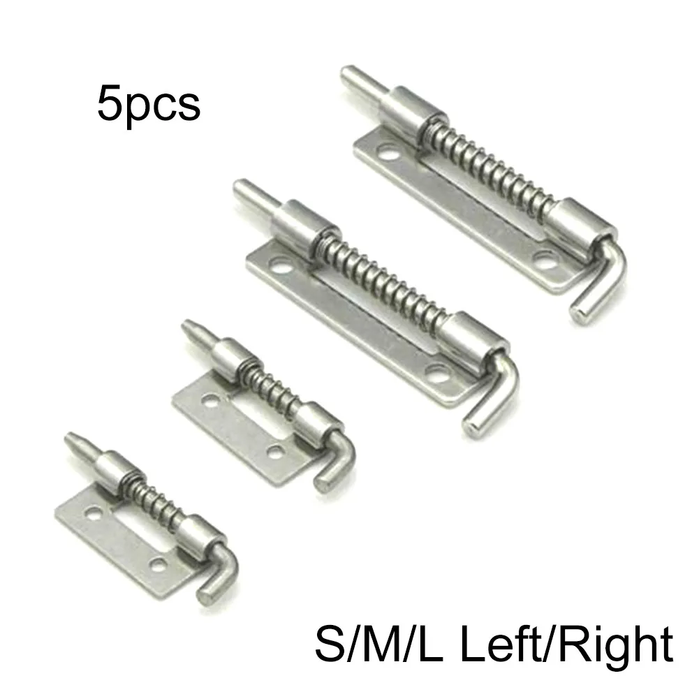 5pcs Spring Door Bolt Rebound Latch Metal Security Bolt Latch Spring Latches Cabinet Distribution Box Latches Hardware