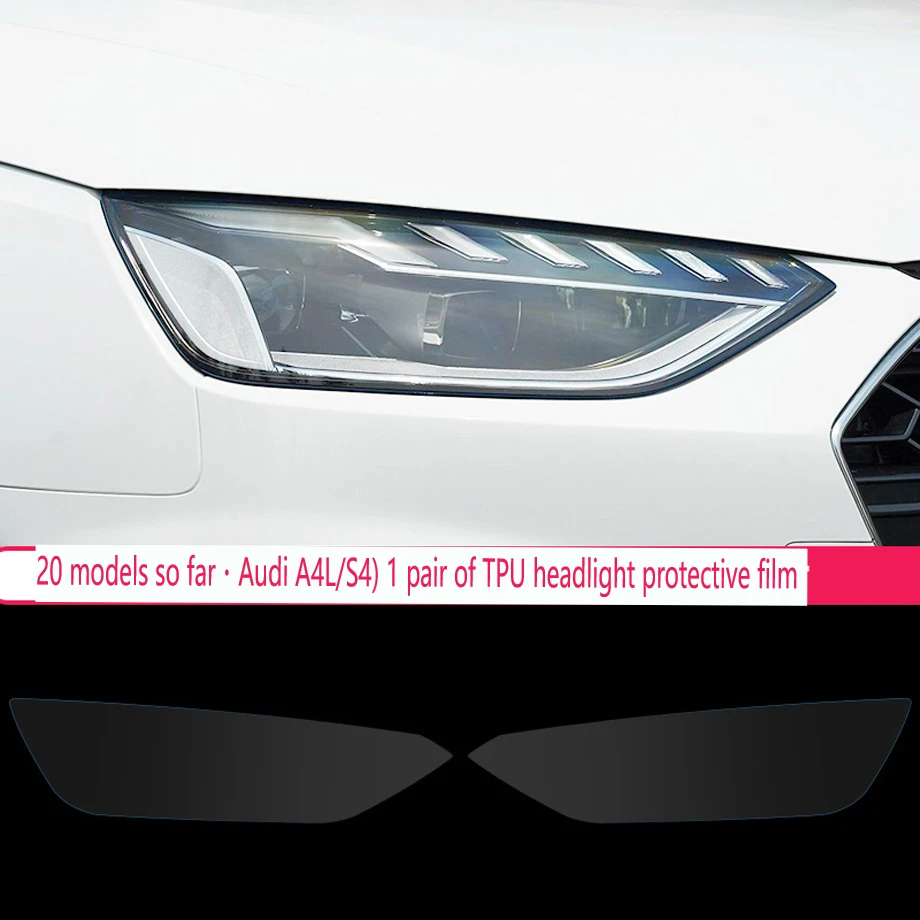 

Car Front Headlamp for Audi A4L S4 2013-2016 TPU Transparent Protective Film Exterior Accessories Parts Lamp Strip Car Sticker