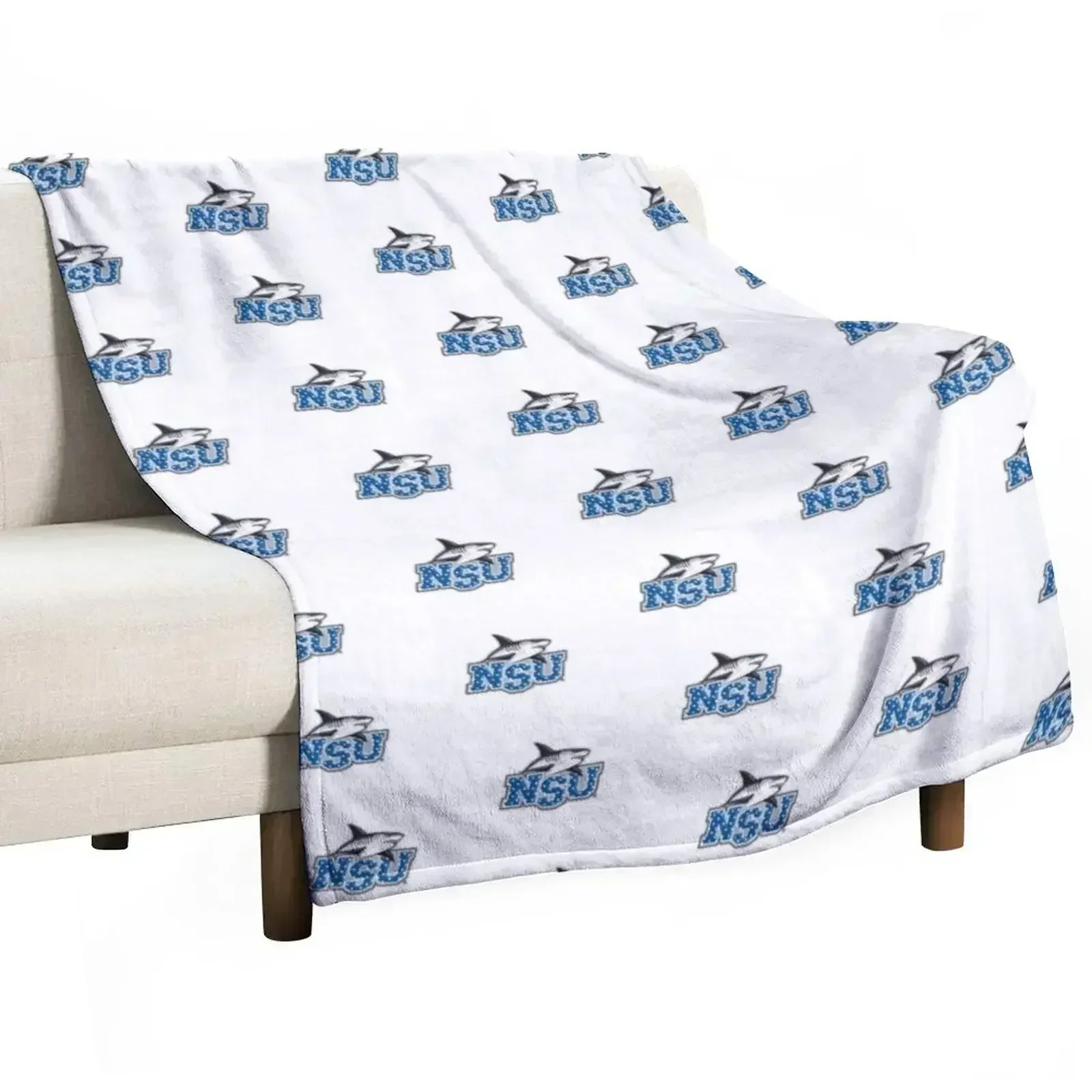 

NSU Sharks Polka Dot Throw Blanket Loose Tourist Winter beds Weighted Blankets