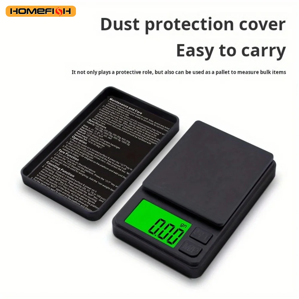 Báscula de bolsillo digital pesan báscula de gramos precisión 500g/0.01g Mini báscula de joyería