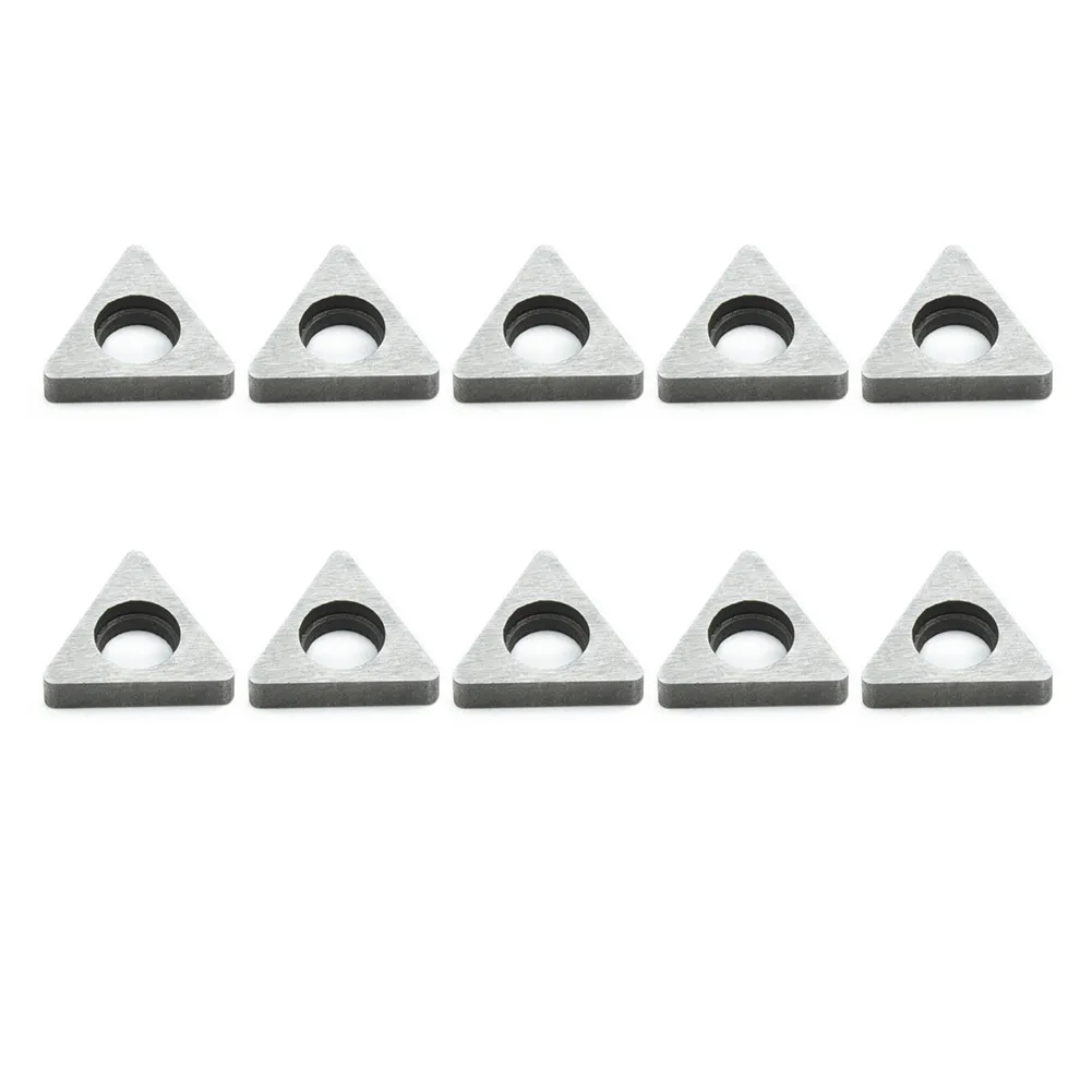 

Set Shims Carbide 60Deg Triangle For TNMG1604 Insert Turning Tool Holder 10Pcs Kit MT1603 Part Replaces Latest