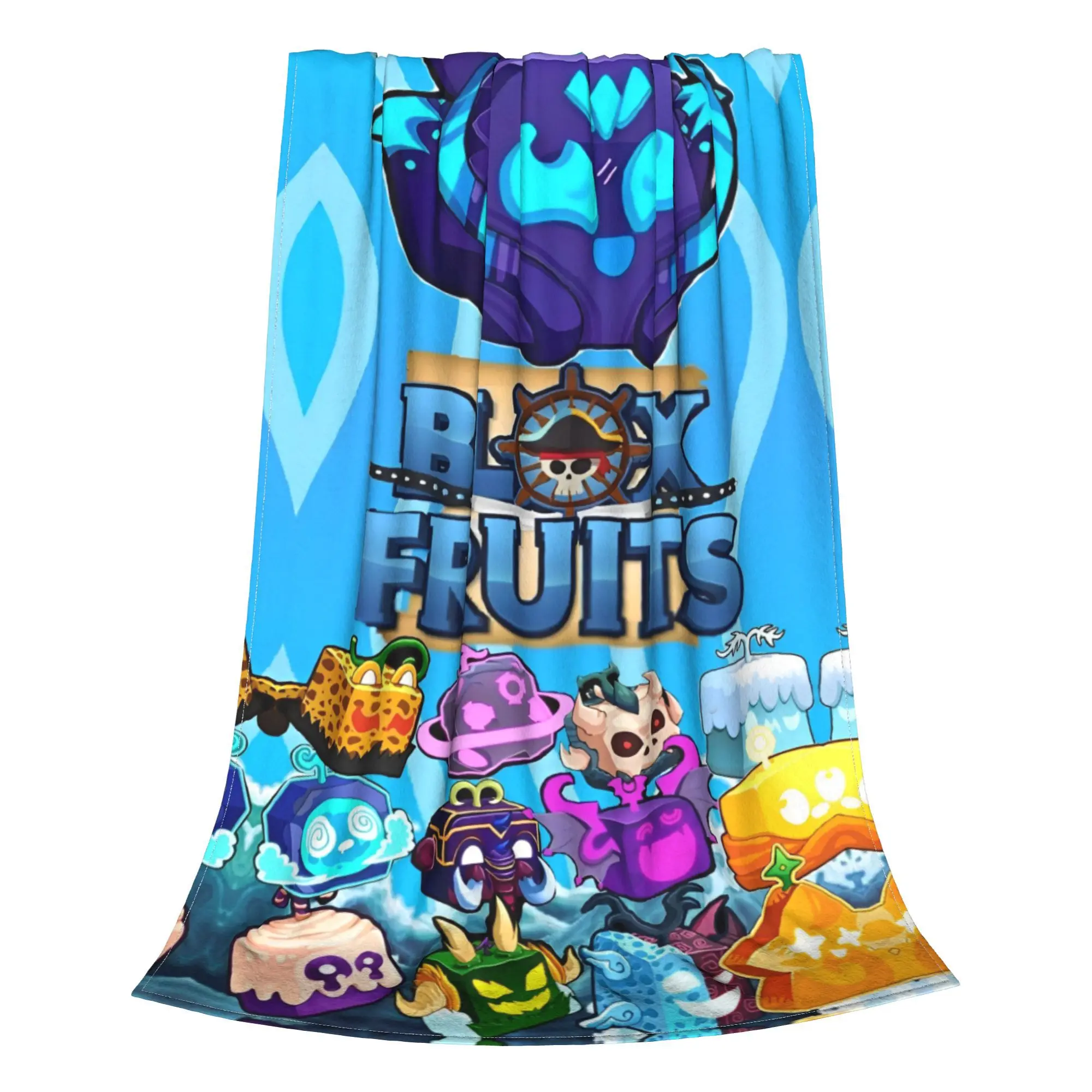 بطانيات ألعاب Blox Fruits من Robloxx Flannel بطانيات رمي ناعمة عتيقة لصالة الفراش في الشتاء