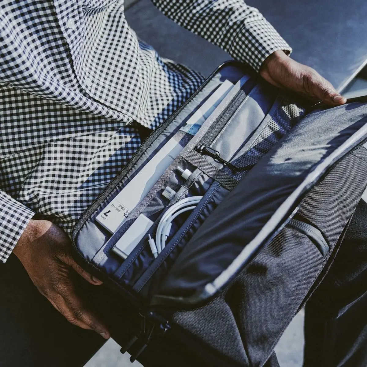 Picture 5: Multi-Purpose Handheld Business Briefcase,Shockproof Computer Handbag Fits 13-15.6 Inch Laptops for Men Women Work Commute Trip