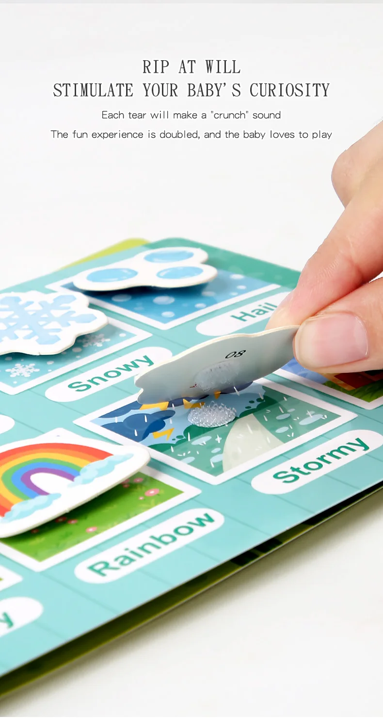 Montessori Baby Beschäftigt Buch Mein Erstes Ruhiges Buch Paste Frühes Lernen Bildung Spielzeug Kinder Passende Spiel Spielzeug für Kinder 1 2 3 jahre – Detail 5