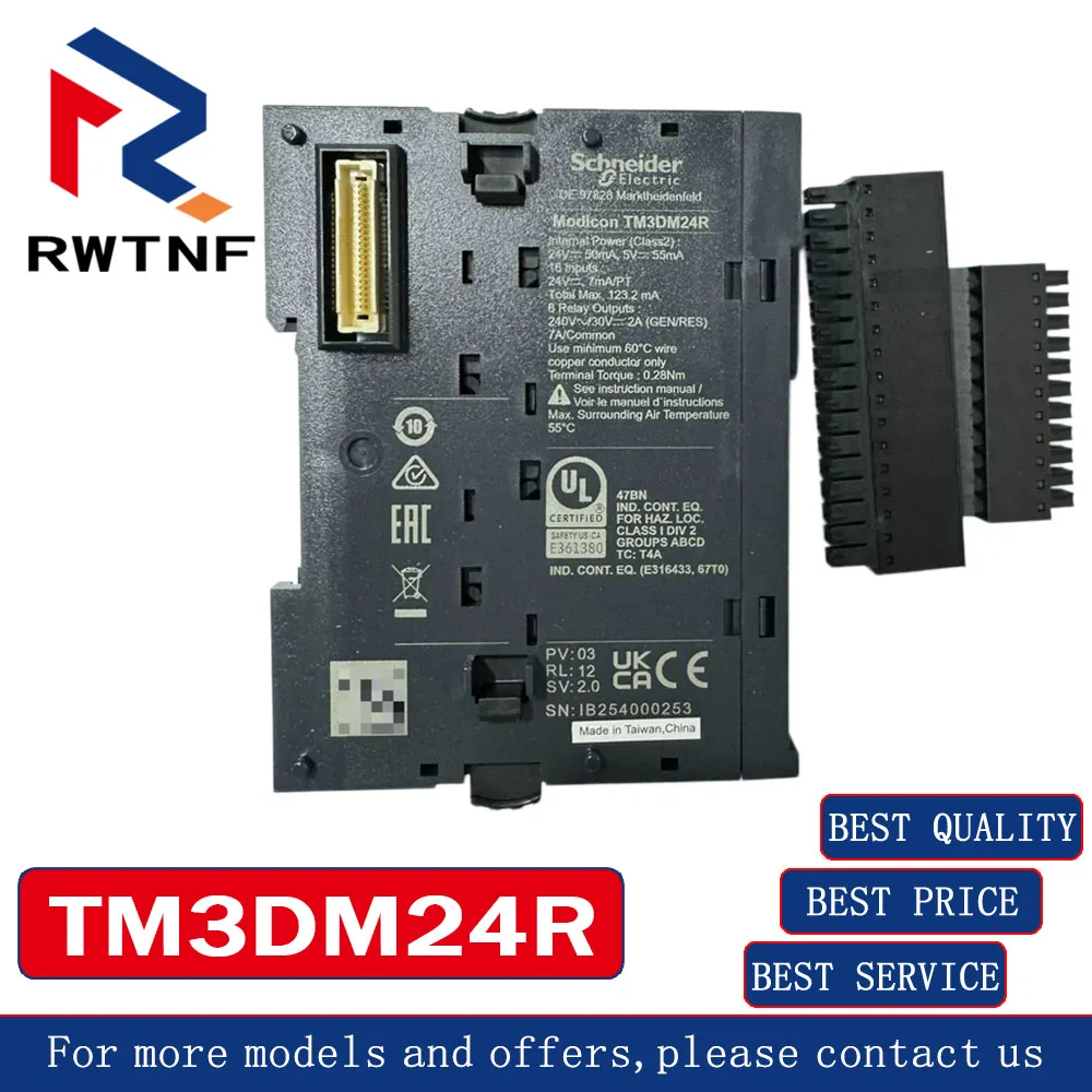 Brand New Genuine TM3DM24R Schneider TM3 Digital Expansion Module,100% original warehouse stock