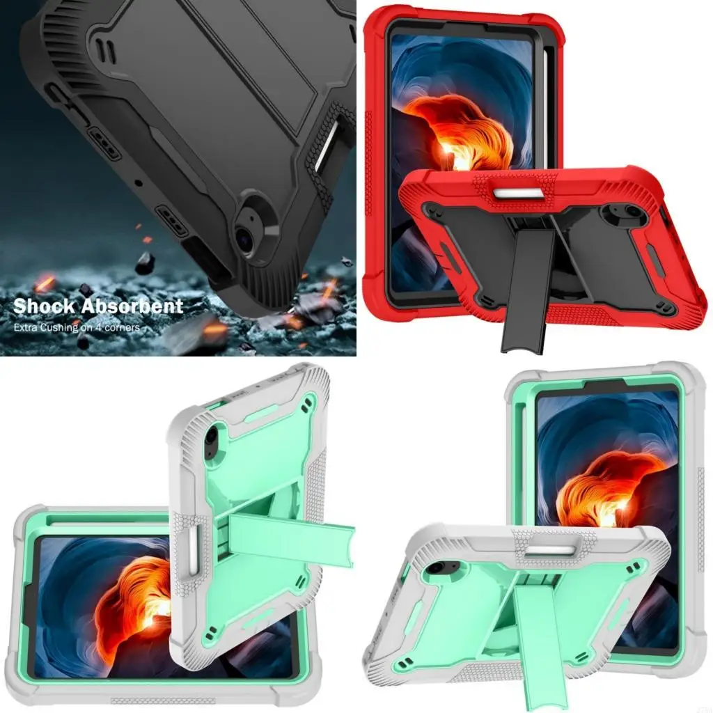 J78A Silicone Case for Air 13 2025 with Adjustable Bracket Multi Viewing Angles Soft Lightweight Case Tablet Protectors