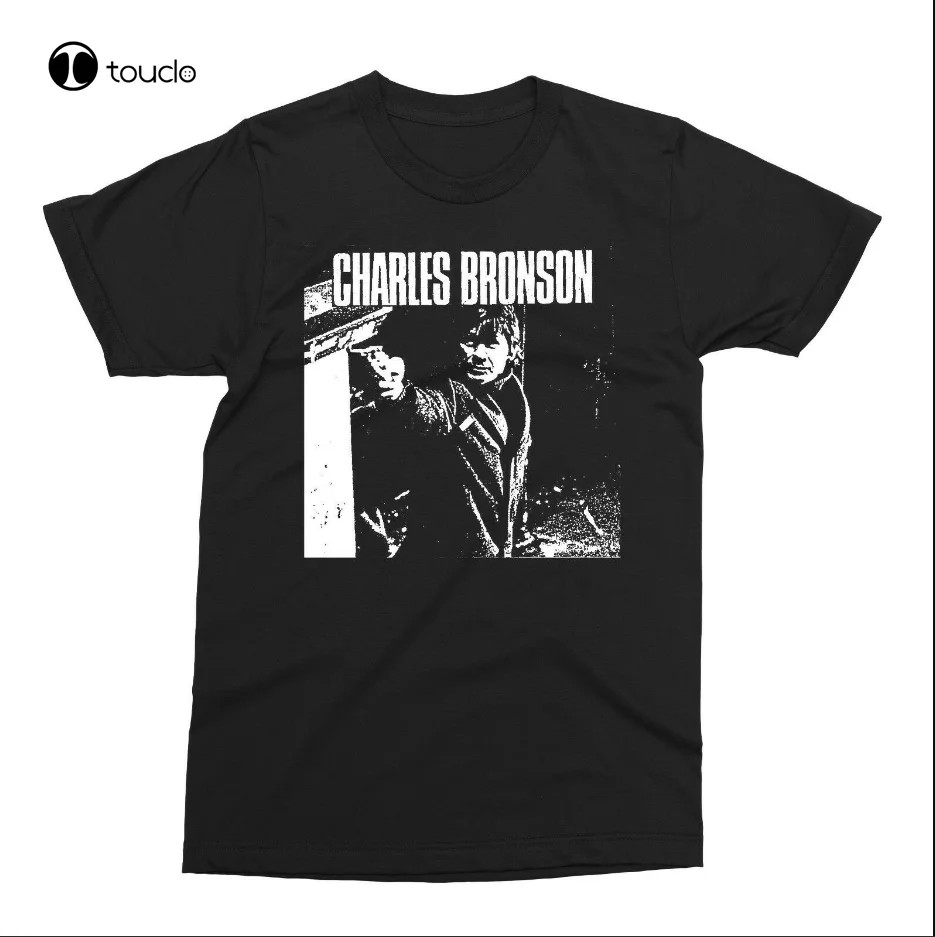 Charles Bronson T-Shirt Father'S Mother'S Day Tee Vintage Gift For Men Women Custom Aldult Teen Unisex Digital Printing Xs-5Xl