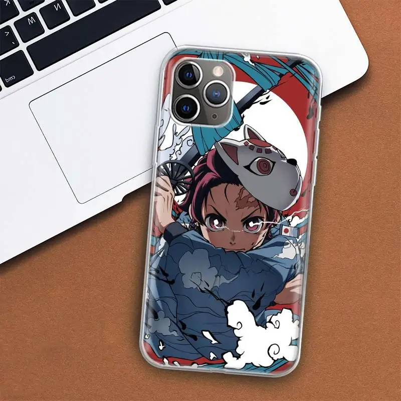 Demon Slayer Tanjiro Phone Case For Apple iPhone 11 12 13 14 15 16 Pro Max 7 X XS 8 Plus + Mini SE Customized Print Soft Cover F