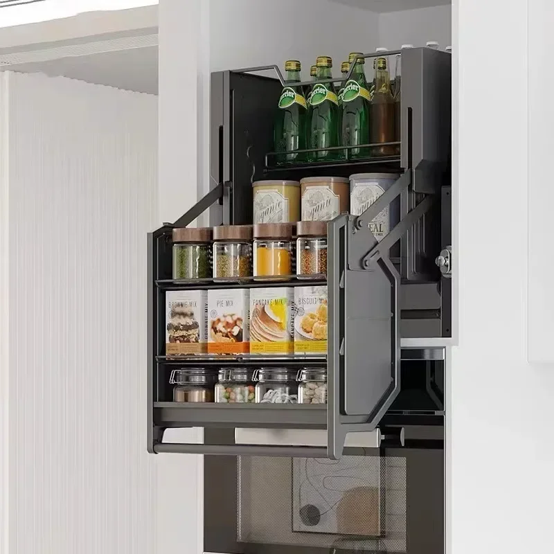 

Cabinet Lift Pull Basket Refrigerator Snacks Pull Basket Kitchen Cabinet Deepening Pull Basket Lift