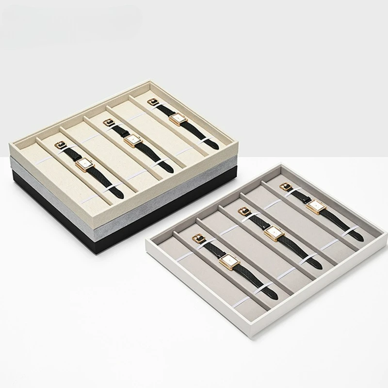 vassoio-portaorologi-in-similpelle-pu-con-piu-vassoi-in-velluto-per-esposizione-orologi-e-vassoi-in-lino-per-ispezione-collane-e-bracciali