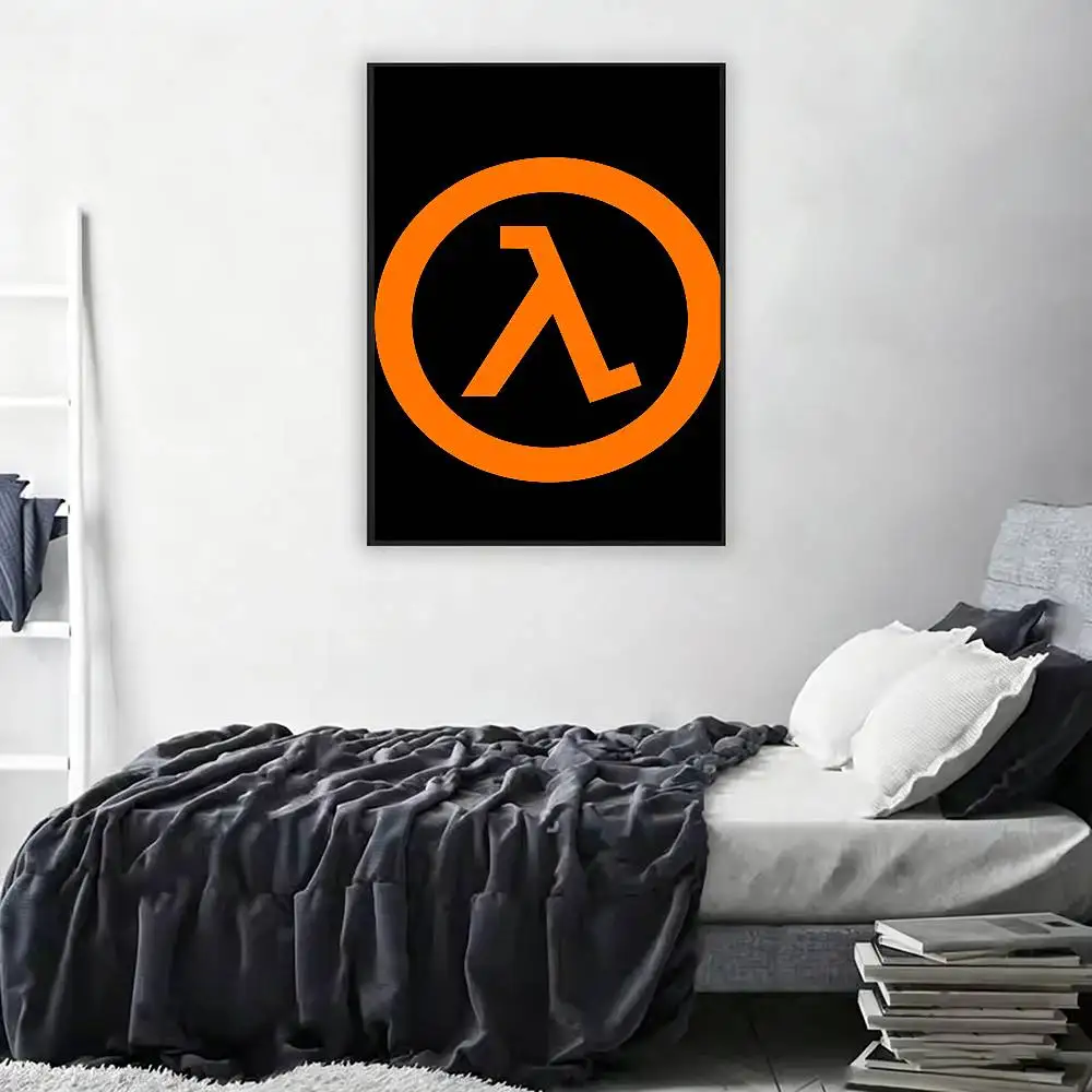 Hot Game H-Half-L-Life 2 Poster Wall For Sticky Decoration Waterproof Home Living Room Bedroom Bar