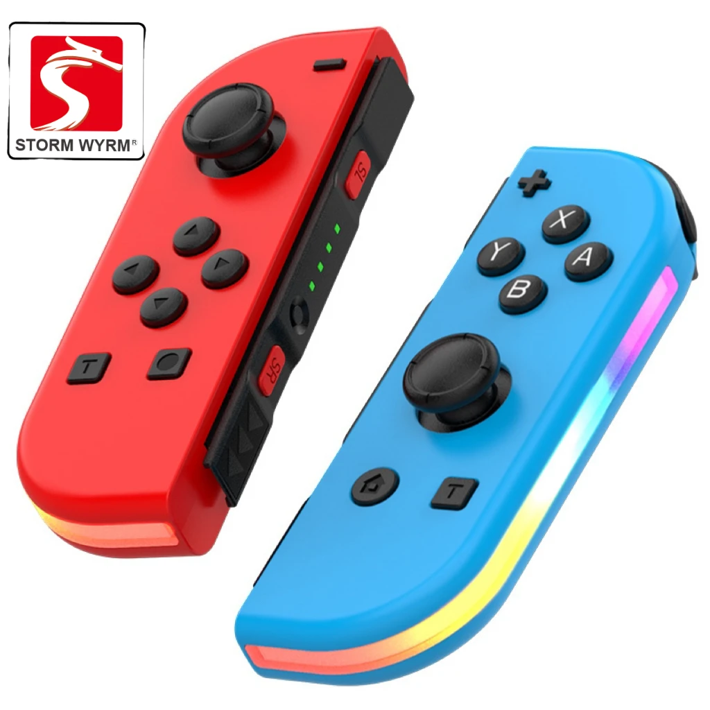 WYAnyway-Joystick Bluetooth pour Switch NS Game Store, petite poignée sans fil droite, chaîne de lumière RVB, Y-02, seuils M