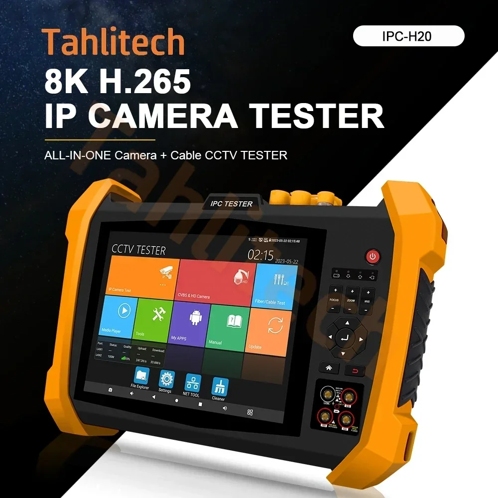 8K cctv tester Support 8MP CVI TVI AHD SDI 8K IP Camera Testing POE++  SPF CCTV Video Test camera monitor