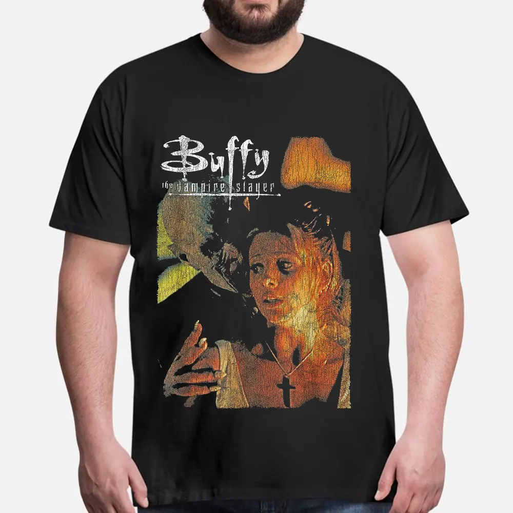 

Buffy and The Master The Vampire Slayer Gift t shirt 100% cotton Crew Neck Short Sleeve Graphic clothes All size tops S-6XL