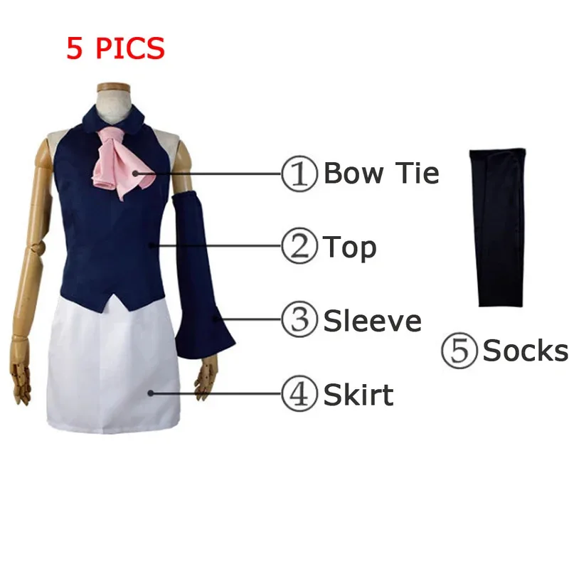 qq681SingXeng أنيمي سجين السماء إليزابيث ليونز تأثيري حلي الفتيات النساء نادلة موحدة هالوين البدلة تخصيص