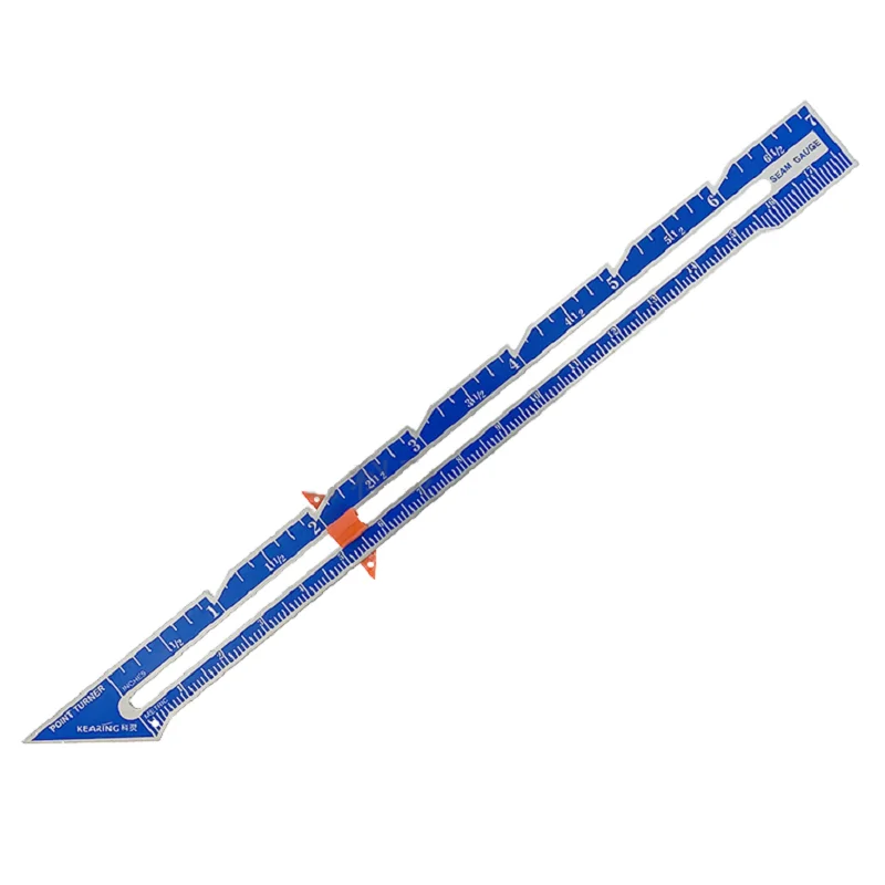 Adjustable Seam Gauge Aluminum Measuring Thickness Ruler Patchwork Quiting Seaming Tools