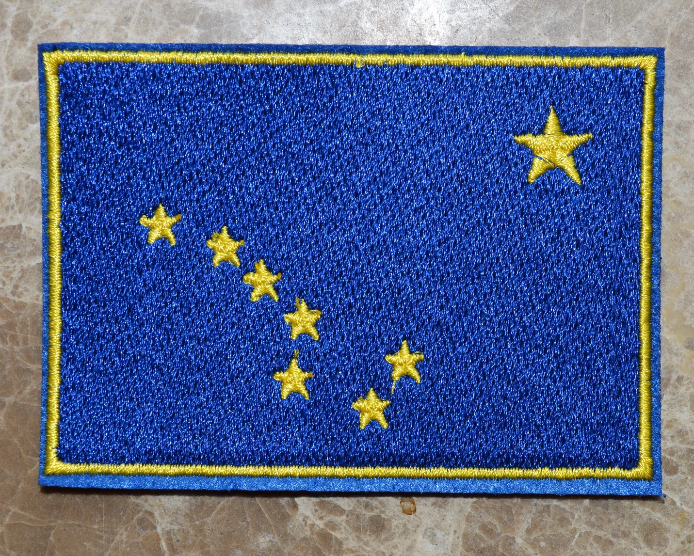 ALASKA STATE FLAG USA US Travel Flag Nation Country Applique Iron on Patch On Clothes DIY Cartoon For Cloth ≈5 * 3.6cm
