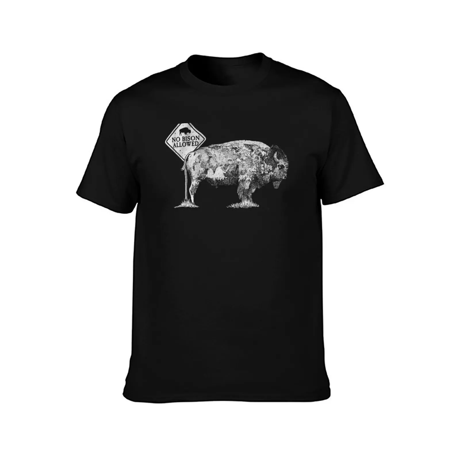 T-shirt gráfica Bison Time masculina, Roupa estética, Rapper Tees, Roupas