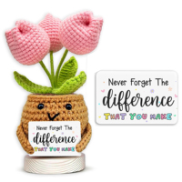 Gifts for Him Her Boyfriend Girlfriend Birthday Christmas Handmade Crochet Flower Teacher’s Day Gfits Wedding Anniversary Gfits