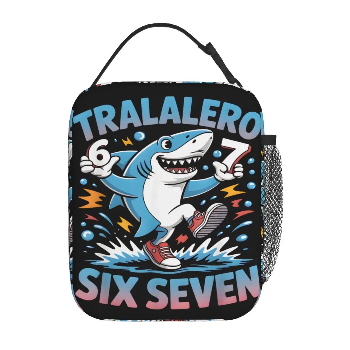 

Забавный итальянский мем 67, изолированные сумки для обеда Brainrot, термосумка, многоразовая портативная сумка-тоут, ланч-бокс, сумка для еды, колледж, уличная сумка