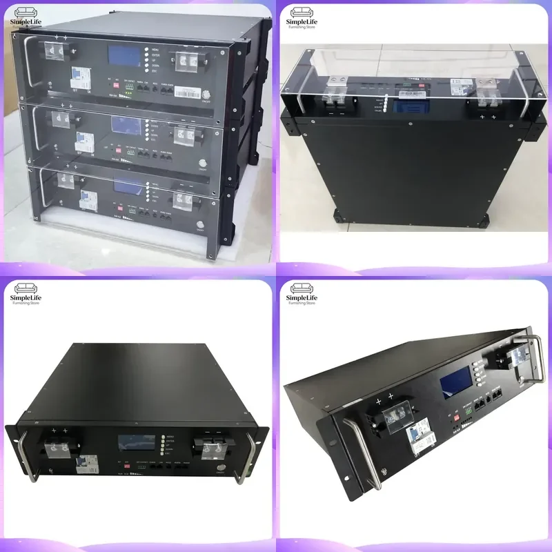 48V 51.2V LiFePO4 Battery 100Ah 200Ah 10kWh Lithium Ion Solar Energy Storage System Home Power Wall Rack Mount Off Grid