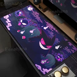 Large Gaming Mouse Pad Lock Edge Rubber Computer Keyboard Dark Purple Desk Mat P-Pokemon-Gengar Grande for Gaming World Boy Gift