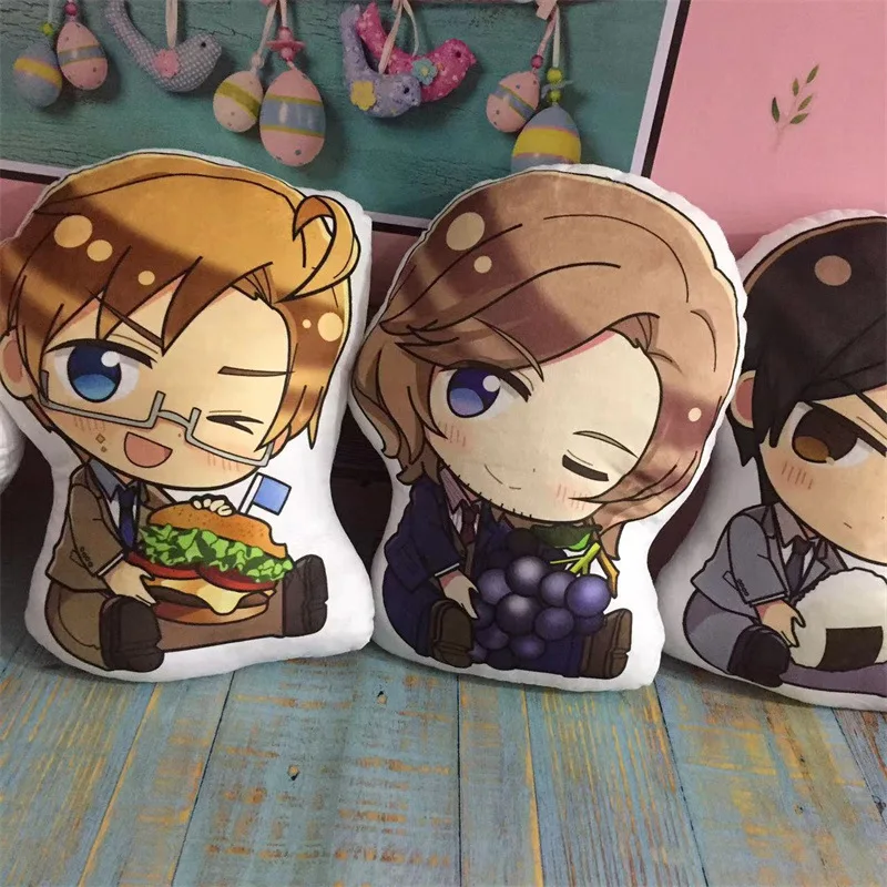 

45CM APH Axis Powers Plush Toy Hetalia Arthur Kirkland Alfred F Jones Pillow Stuffed Soft Toy Birthday Christmas Gift For Kids