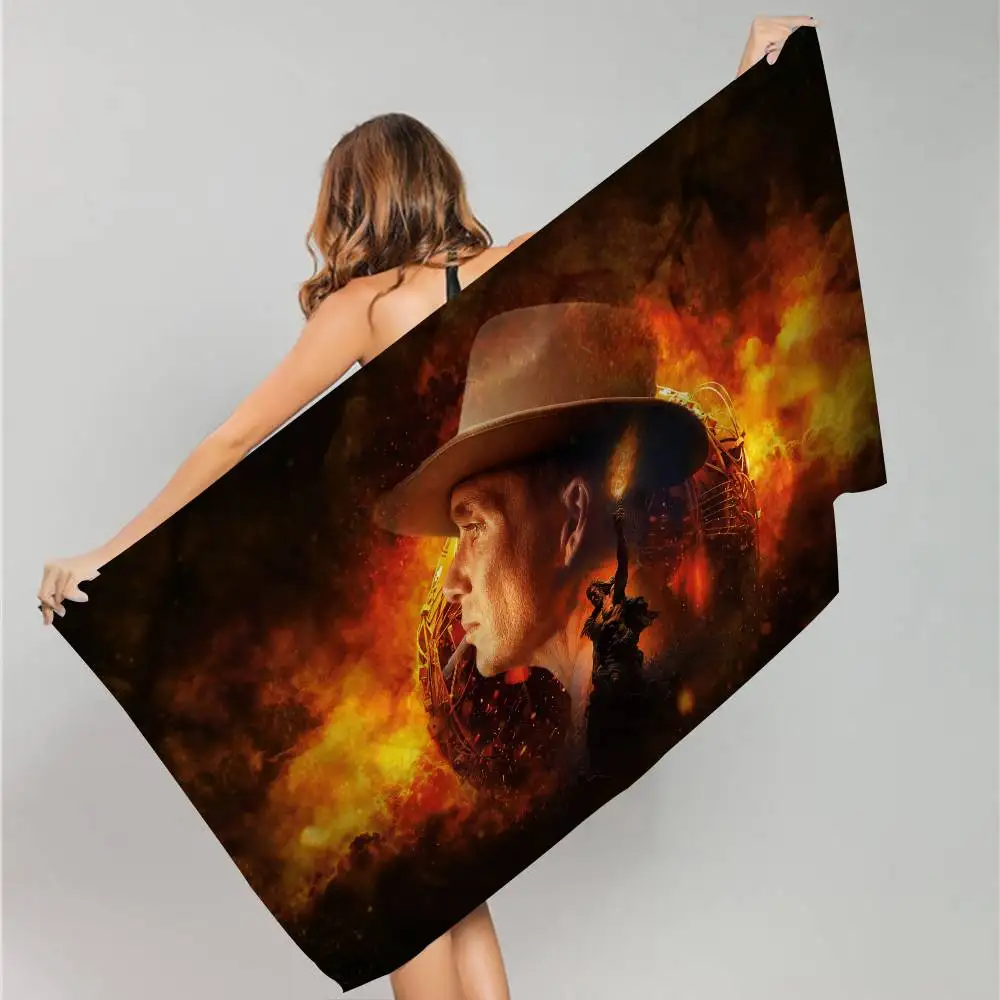Classic Movie Oppenheimer Microfiber Beach Towel Absorbent Quick dry Soft Yoga Swimming Resort Mountain Climbing Towel