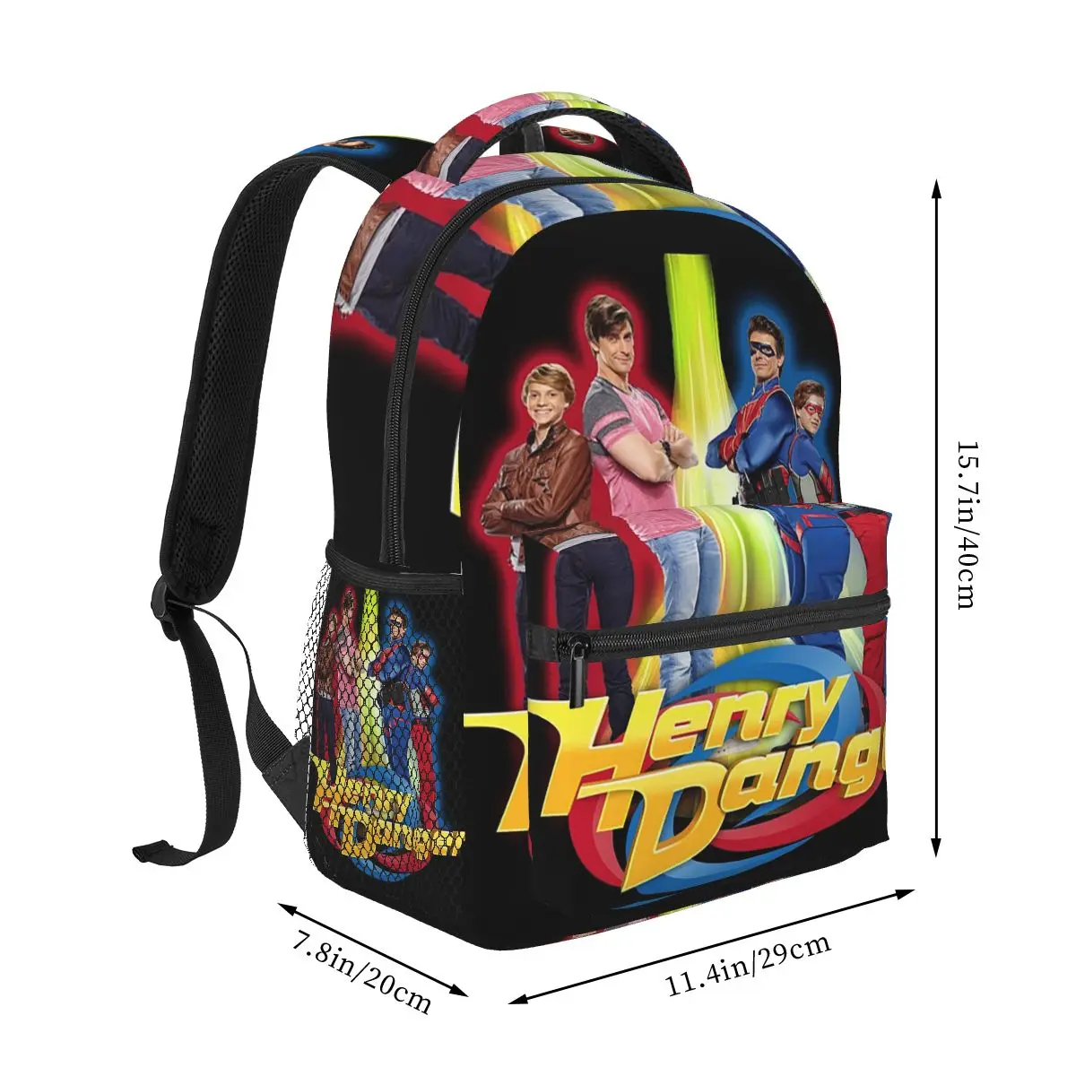 Henry Danger Secret Identities Backpacks Boys Girls Bookbag Students School Bags Laptop Rucksack Shoulder Bag Large Capacity